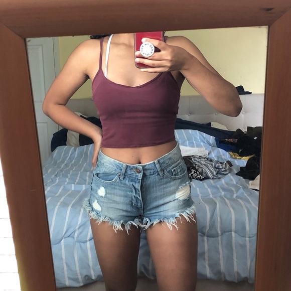 Ripped Denim Shorts by H&M (size 6) - Picture 1 of 3